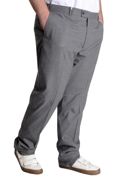 ModeXL Superior Fabric Trousers - Large Size, Anthracite, Men's, Mode XL 21024