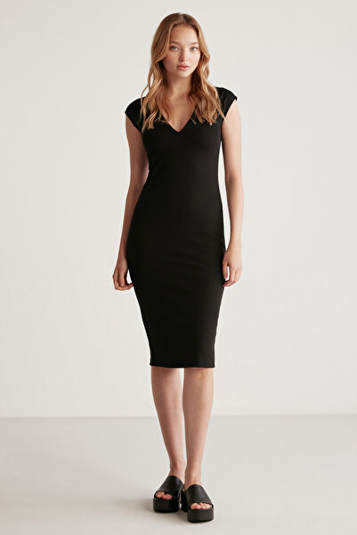 ETHIQUET Octavıa Kadın Esnek Kumaşlı Süprem Vücudu Tamamen Saran Yırtmaçlı De...