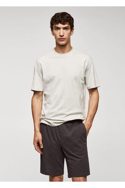 MANGO Man Pyjama-Set aus Baumwollshorts