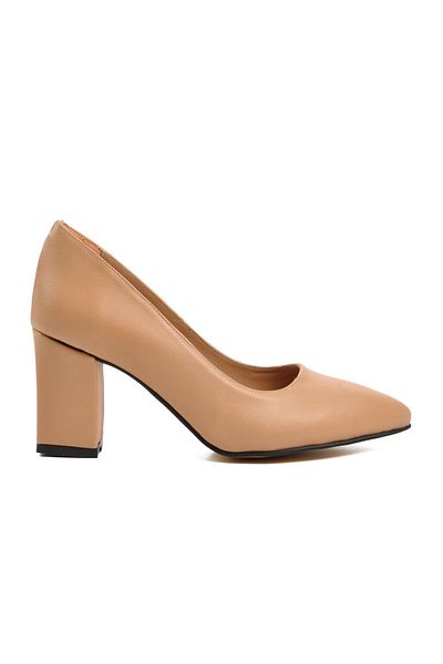 AYAKMOD Ays23115 Bej Pantofi clasici cu toc pentru femei