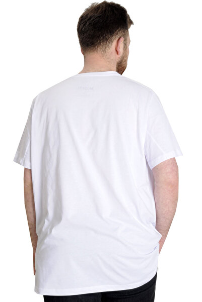 ModeXL Men's White Large Size T-shirt - Mode XL, Culture 23146
