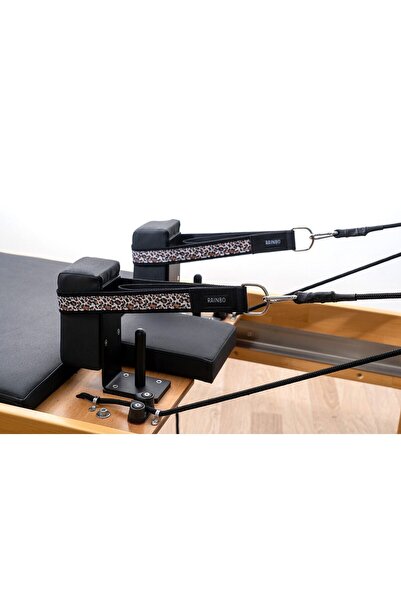 RAINBO Straps Ikili Elcik Metal Halkalı ModelReformer Pilates Için Desenli Do...