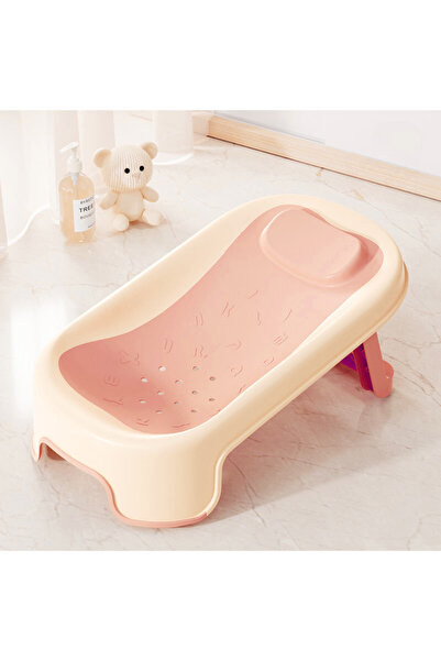 DEKOHOP Katlanabilir Silikon Bebek Besleme ve Yıkama Banyo Oturağı Alt Değiştirme Sehpası
