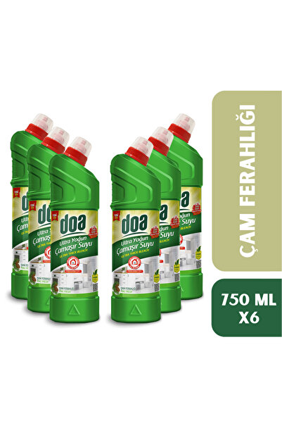Doa Ultra Yoğun Çamaşır Suyu Çam Ferahlığı 750 ML X6 Adet