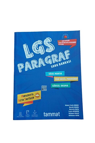 Tammat Yayıncılık 8.Sınıf Hızlı ve Akıllı Paragraf Soru Bankası