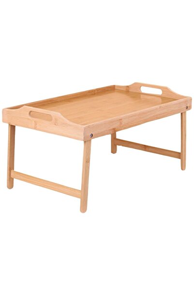 ELEGANCEV FOOTED BAMBOO ENJOY TABLE-FOOTED BROWN TABLE-FOOTED TABLE