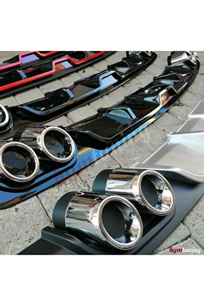 HYM TUNİNG DOBLO D3-D4 Uyumlu PARLAK SİYAH İTHAL DİFÜZÖR 4 EGZOZ GÖRÜNÜMLÜ