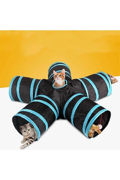 Mixpet Foldable 5-Way Cat Play Tunnel