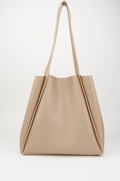 Mercan STORES Women Mink Soft Leather Oversized Shopper Bag MC2002