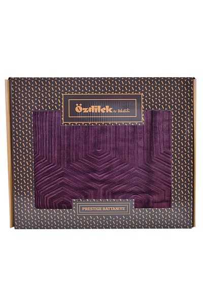 Özdilek Prestige Plum Double Blanket