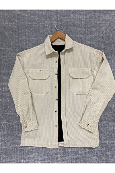 KUZEYSTİL Çift Cepli Fitilli Kadife Gömlek