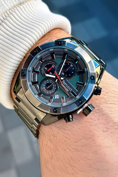 Ferrucci Function 3 Atm Waterproof Steel Cord Men's Wristwatch