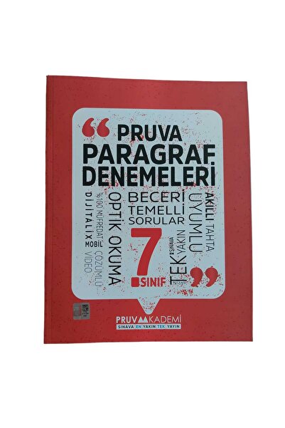 Pruva Akademi 7.Sınıf Paragraf Deneme