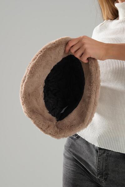 Deafox Klobouk s kyblíkem 58 cm podšitý norkovým plyšem