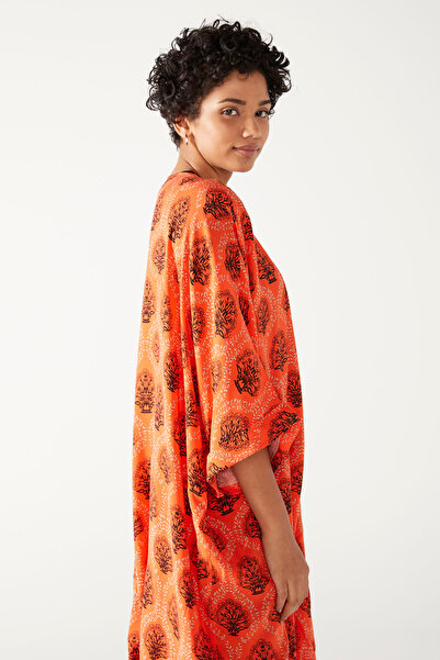 PAULMARK Colorful Patterned Kimono