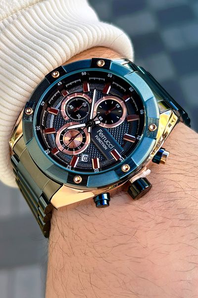 Ferrucci Function 3 Atm Waterproof Steel Cord Men's Wristwatch