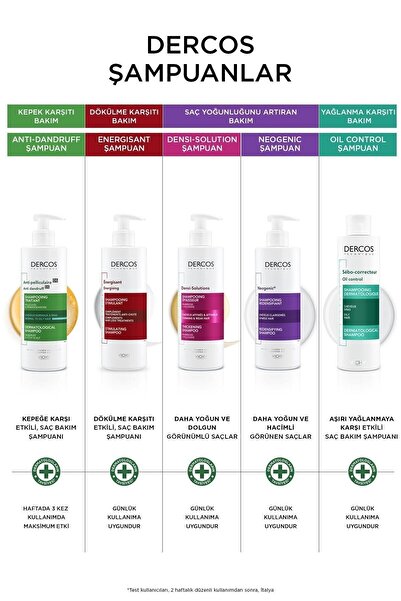 Vichy Dercos Neogenic Hair Volumizing Shampoo 400ml LİGHT461