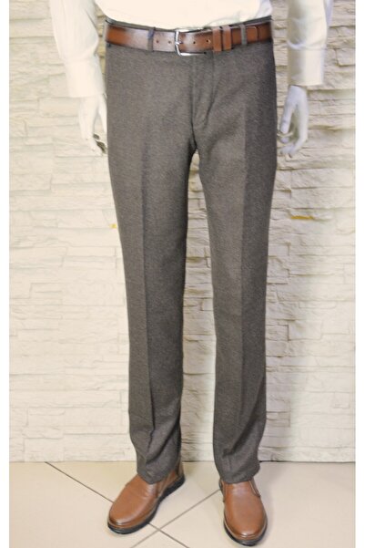 Ege Erkek Giyim PANTOLON KAŞE YÜN KLASİK KAHVERENGİ RENK