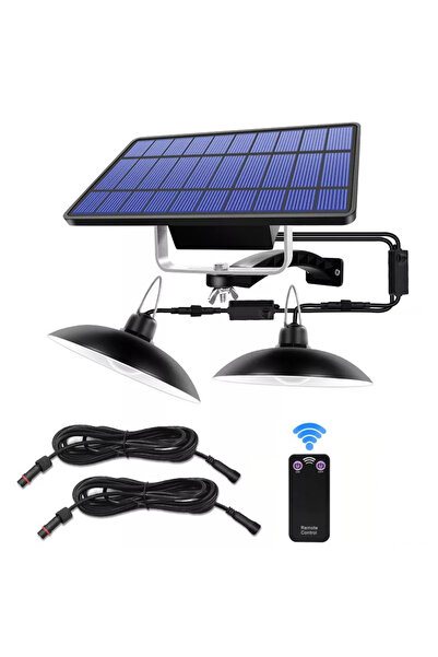 exeo Solar Led Aydınlatma Güneş Enerjili 2 Li Lamba Sarı Işık