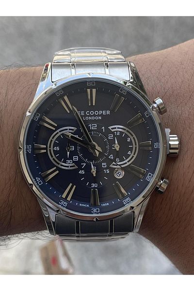 Lee Cooper Dual Time All Functions Active Steel Men's Wristwatch Lcr.lmg.0795.390