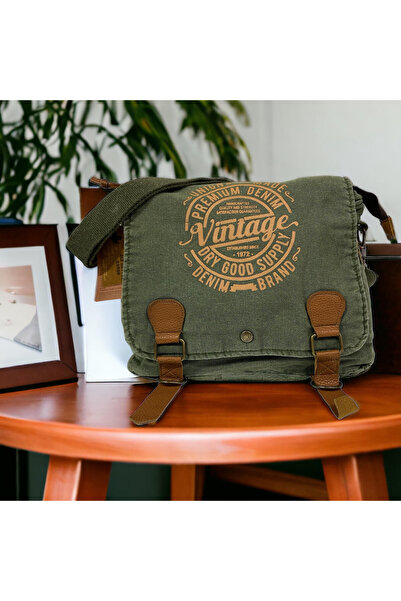 Old Cotton Vintage Quality Unisex Messenger Bag San Diego 8045