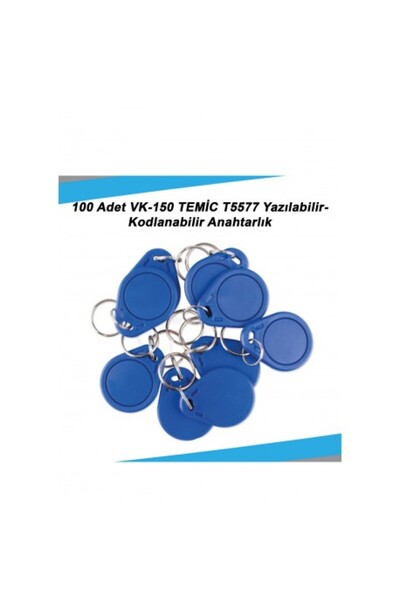 VK 100 ADET VK-150 TEMİC T5577 YAZILABİLİR-KODLANABİLİR ANAHTARLIK