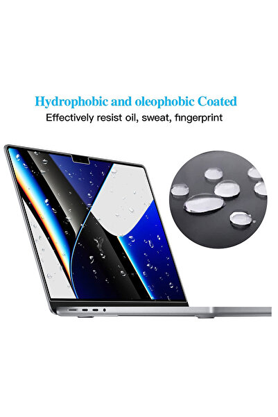NovStrap Apple Macbook Pro M3 14 inç A2992 A2918 ile Uyumlu Ekran Koruyucu Parlak Nano Film