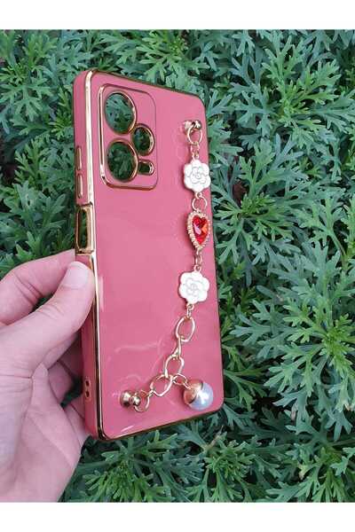 Aksesuarda Moda XIAOMI Redmi Note 12 PRO PLUS Uyumlu Çiçekli Taşlı Incili El ...