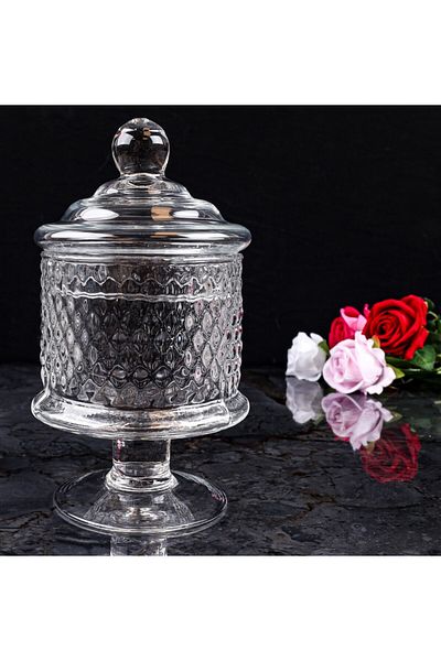 NİLÜFER HOME 23cm Glass Leg Dragee - 1 Piece