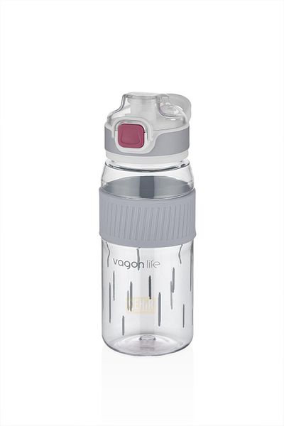 Vagonlife 550ml Comfortable Drinking Patterned Silicone Body Polycarbonate Flask with Lockable Lid