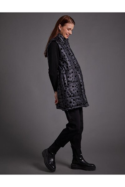 Kayra Puantiyeli Şişme Yelek Siyah