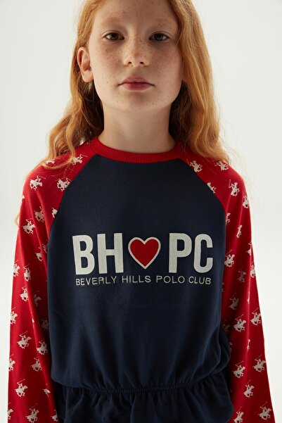 Beverly Hills Polo Club Kız Çocuk Renkli Sweatshirt 23PFWBHG405