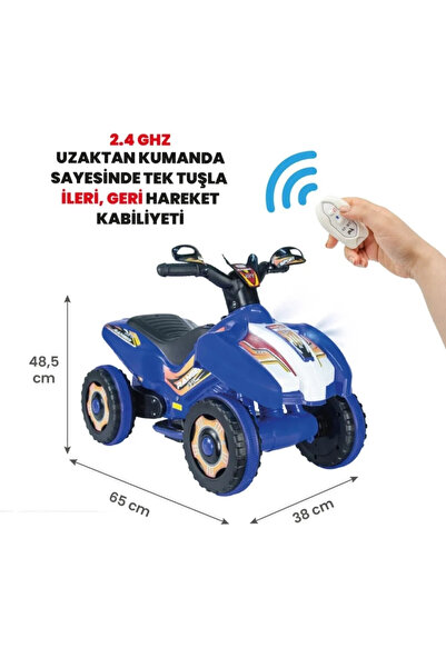 UJ Toys Kumandalı Akülü Araba 6 Volt 2-4 Yaş