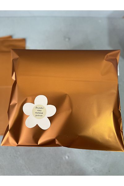 Meyofficial Rose gold metalized gift package 30*35 cm 10 pieces (card is not included in the product)