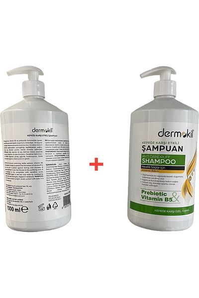 Dermokil Vitamin B5 Prebiotic Shampoo Set - 2 Pieces 1000 ML Available