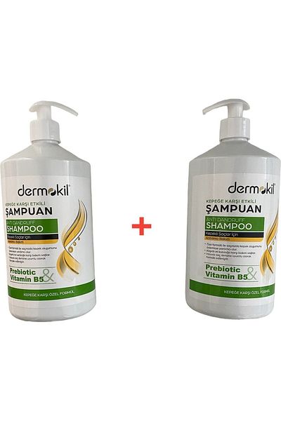 Dermokil Vitamin B5 Prebiotic Shampoo Set - 2 Pieces 1000 ML Available