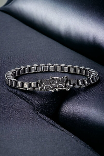 depozoom Erkek Doğaltaş Çelik Bileklik Erkek Aksesuar A-Kalıte Üründür