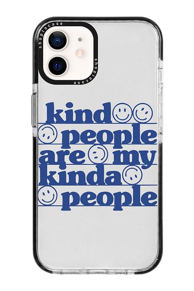 shoptocase حافظة هاتف متوافقة مع هاتف آيفون 11 باللون الأسود بتصميم Impact Kind People