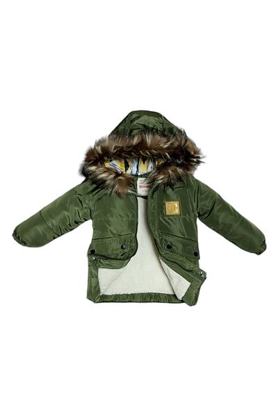 Bombili Unisex Children's Coat with Zipper Closure and Snaps