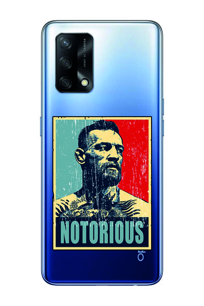 Magic Ring غلاف هاتف شفاف متوافق مع هاتف OPPO A74 من Conor McGregor Notorious