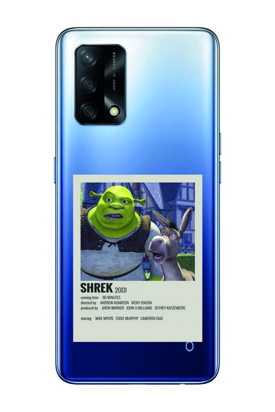 Magic Ring حافظة هاتف شفافة متوافقة مع ملصق Shrek Minimalsit من oppo A74