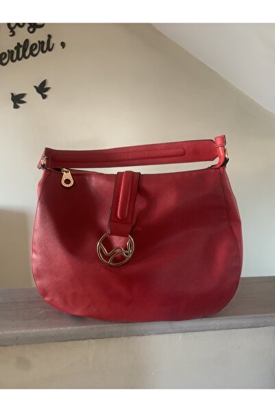 Oriflame Kırmızı omuz çantası