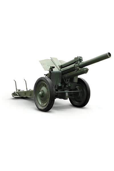 Zvezda 1/35 Russian M-30 Howitzer 122mm Plastic Ball Model Kit, Disassembled Hobby Set