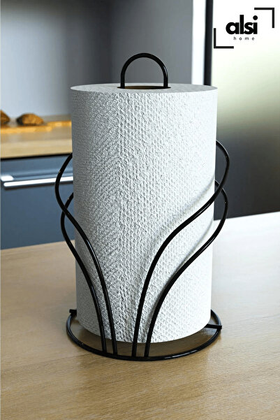 ALSİ HOME Swan Patterned Vertical Circle Stainless Steel Towel Holder