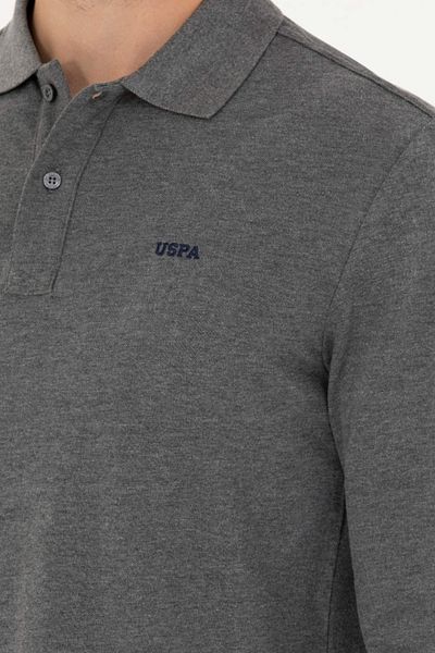 U.S. Polo Assn. БАЗА. Polo Assn. МЪЖКИ АНТРАСИТЕН МЕЛАНЖЕН СУИТШЪР ПОЛО ДЕКО BASIC G081SZ082.000.1735204