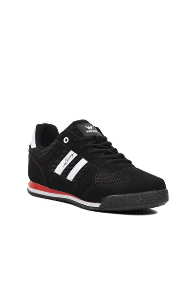 WALKWAY حذاء رياضي للجنسين باللونين الأسود والأبيض