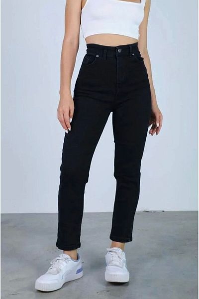 LAMİRAMOOD Black Mom Jean