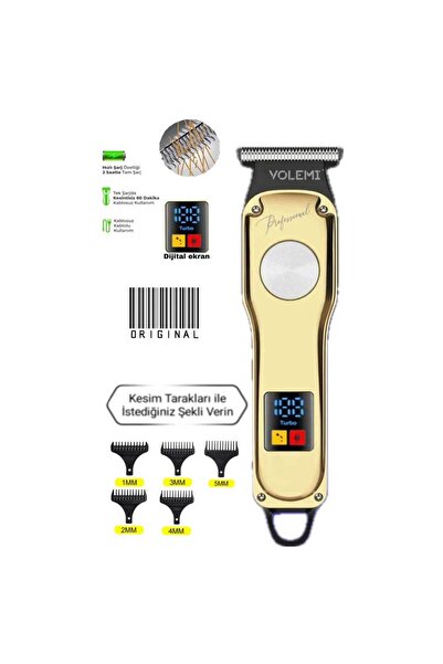 Skygo Volemi 00086 Profesyonel Sakal Ense Çizim Epilasyon Öncesi Dijital Göstergeli Tıraş Makinesi