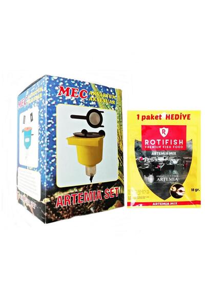 Meç Artemia Çıkartma Seti Kepçeli - 1 Adet Rotifish Artemia Mix 18gr