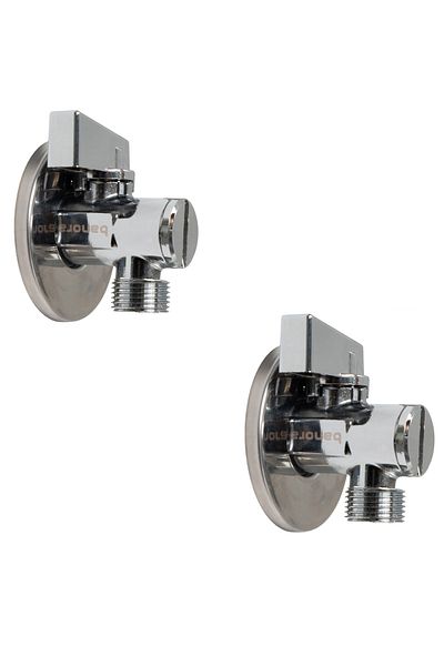 DECORDEM Banora 2-Piece Intermediate Bidet Faucet - 90 Degree Filter, 10 Years Warranty, Stainless Brass, Chrome